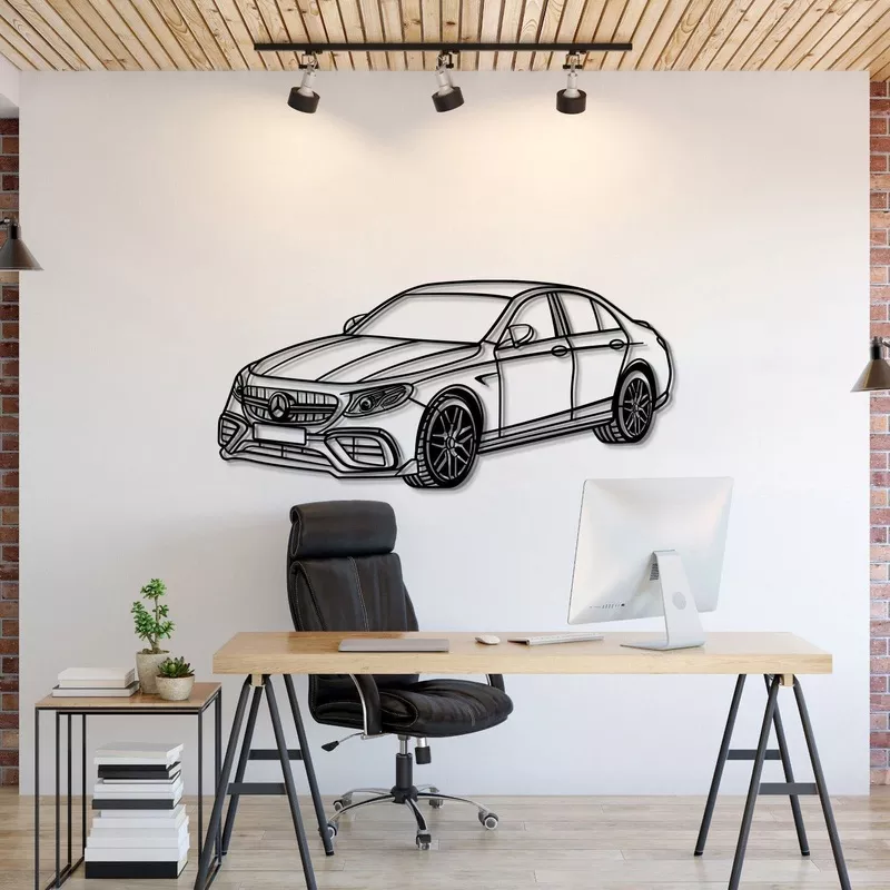 2021-e63s-amg-perspective-metal-car-wall-art-mt0466 2021 E63S AMG Perspective Metal Car Wall Art – MT0466