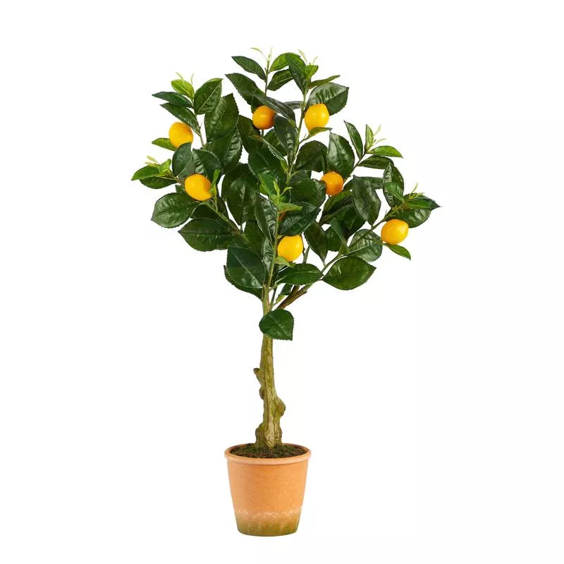 28 Lemon Artificial Tree in Decorative Planter