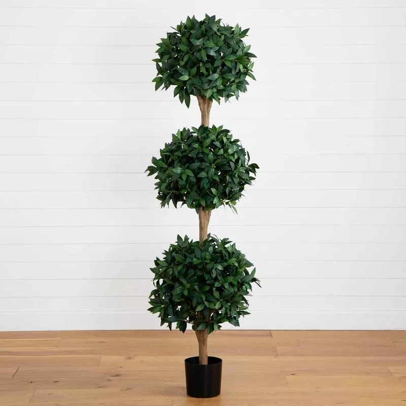 6-5-sweet-bay-triple-ball-topiary 6.5 Sweet Bay Triple Ball Topiary