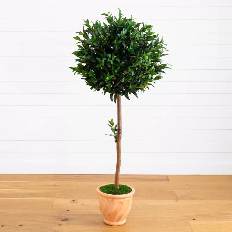 63-olive-topiary-artificial-tree-in-terra-cotta-planter-indoor-outdoor 63 Olive Topiary Artificial Tree in Terra Cotta Planter (Indoor/Outdoor)