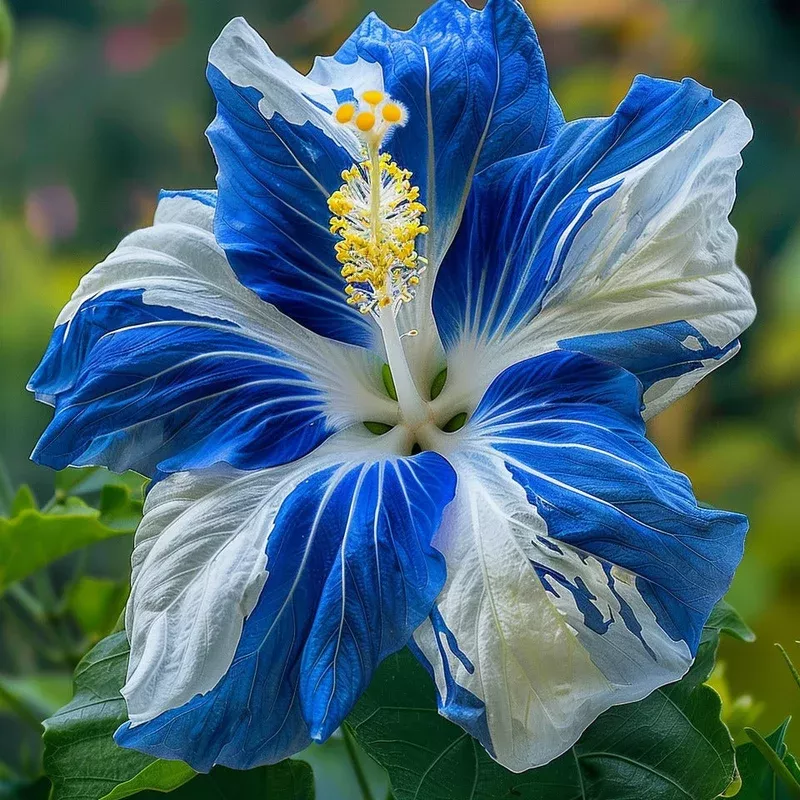 blue-white-hibiscus-flower-seeds-planting-heirloom-non-gmo-perennial-tropical Blue-White Hibiscus Flower Seeds for Planting Heirloom Non-GMO Perennial Tropical