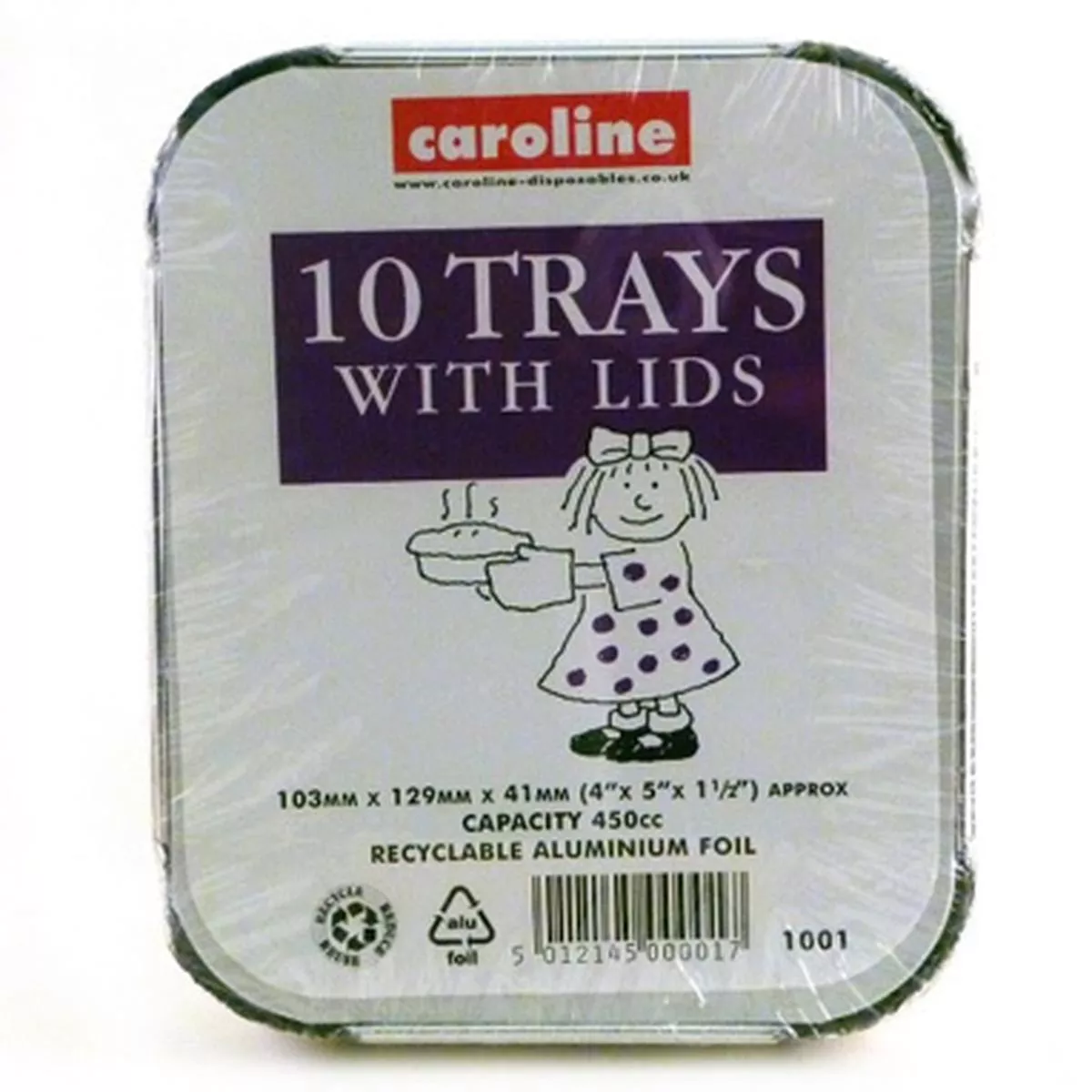 caroline-foil-tray-s-lid-16oz-450cc-pack-10-s-1001-1-x-10 Caroline Foil Tray’s & Lid 16oz/450cc Pack 10’s (1001) – 1 x 10