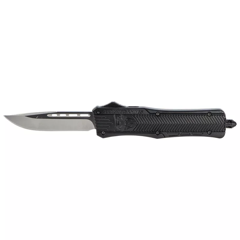 cobra-tec-knives-mbctk1mdns-ctk-1-medium-3-drop-point-plain-d2-steel-black-alumi Cobra Tec Knives MBCTK1MDNS CTK-1 Medium 3″ Drop Point Plain D2 Steel Black Aluminum Handle OTF