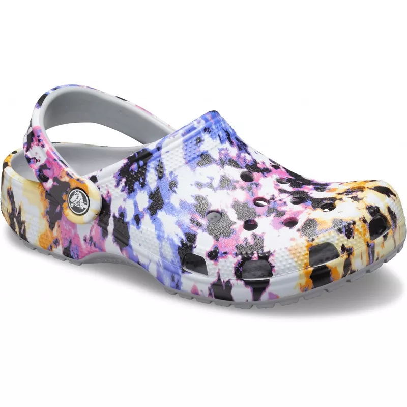 Crocs Classic Tie Dye Mania – Multi/Light Grey