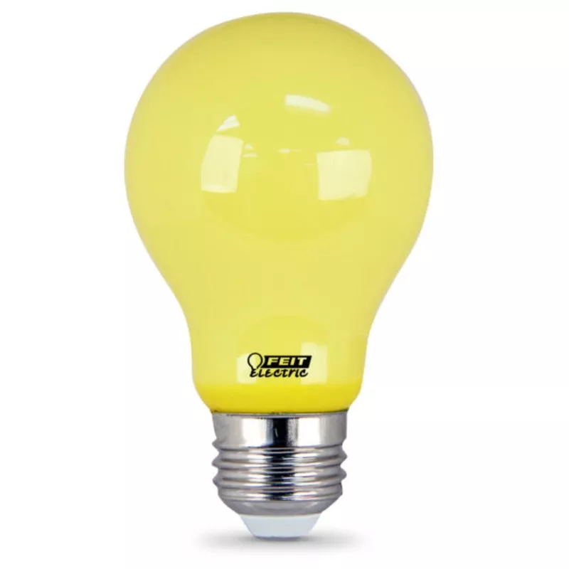 Feit Electric 60 Watt Equivalent A19 LED Yellow Bug Light