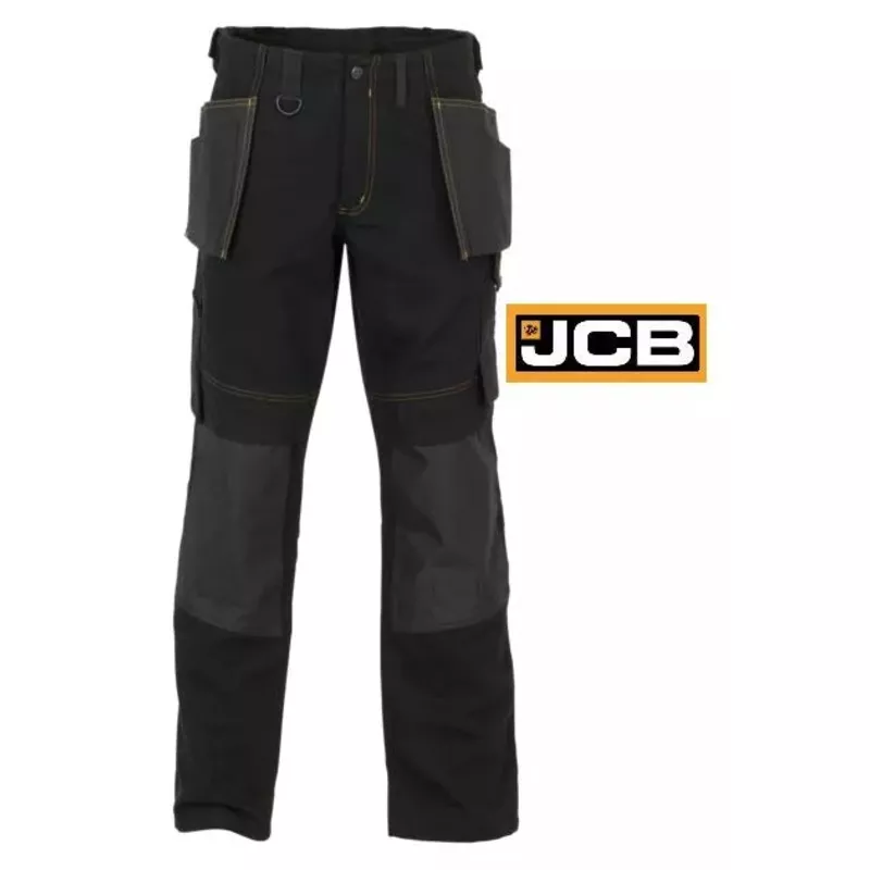 jcb-cheadle-trade-black-trousers-two-front-two-back-pockets-with-added-front-too JCB Cheadle Trade Black Trousers Two front and two back pockets with added front tool pockets