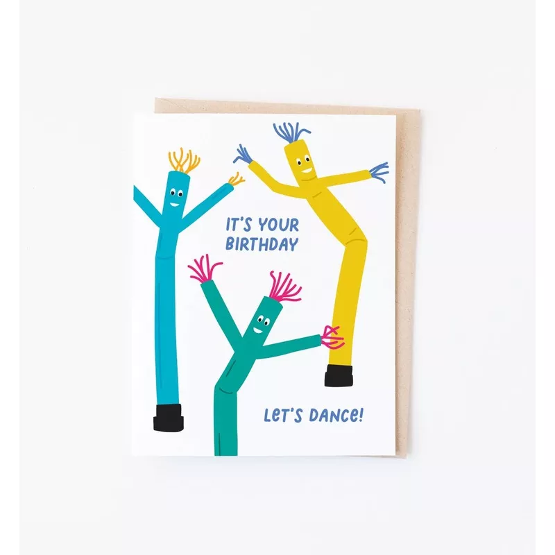 let-s-dance-birthday-card-inflatable-air-dancer-greeting-cello-sleeve Let’s Dance Birthday card | Inflatable Air Dancer greeting: Cello sleeve