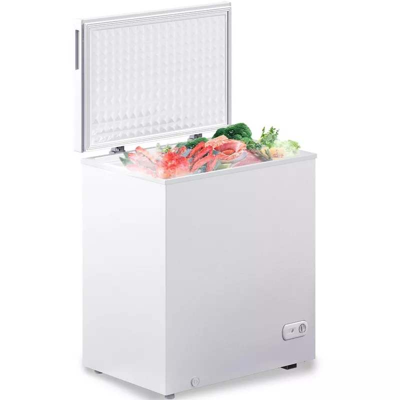 muhub-7-0-cubic-feet-chest-freezer-white-deep-freezer-with-removable-baskets-fre Muhub 7.0 Cubic Feet Chest Freezer, White Deep Freezer with Removable Baskets, Free Standing Top Open Door Compact Freezer with Adjustable Temperature (7.0 Cu.Ft)