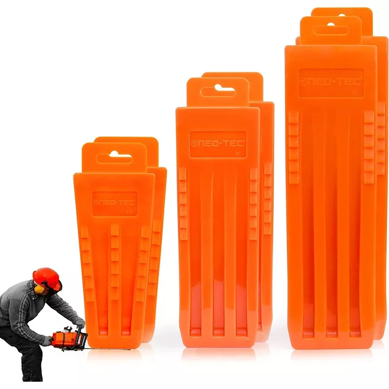 neo-tec-6-pack-tree-felling-wedges-with-spikes-safe-tree-cutting-5-5-8-10 NEO-TEC 6 Pack Tree Felling Wedges with Spikes for Safe Tree Cutting 5.5″+8″+10″