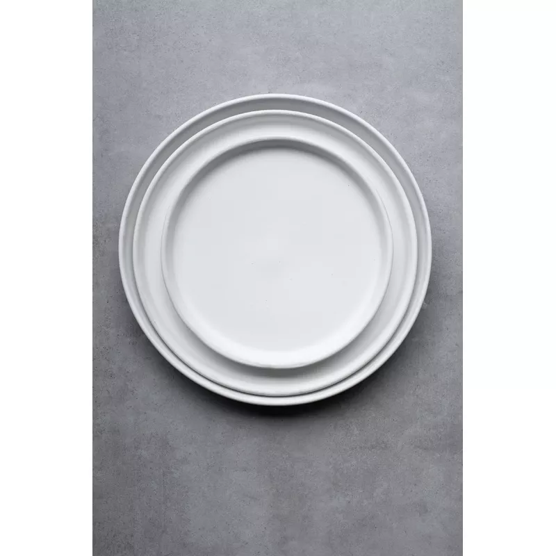 Notary Matte White Plate