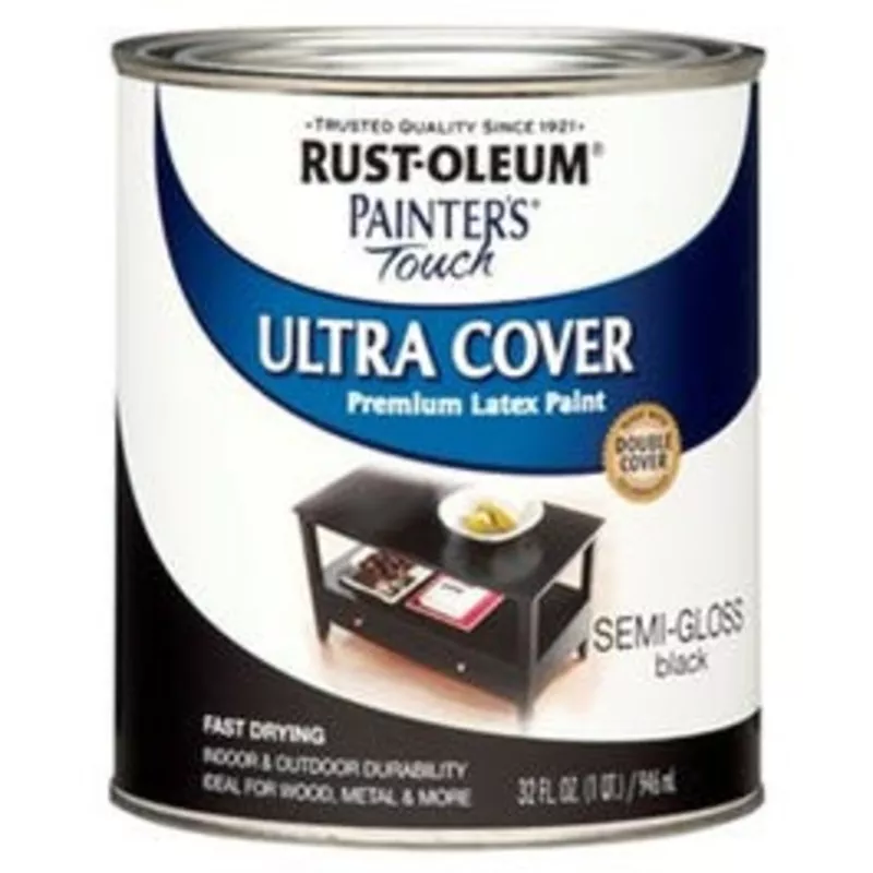 painter-s-touch-premium-latex-paint-semi-gloss-black-1-qt Painter’s Touch Premium Latex Paint, Semi-Gloss, Black, 1-Qt.