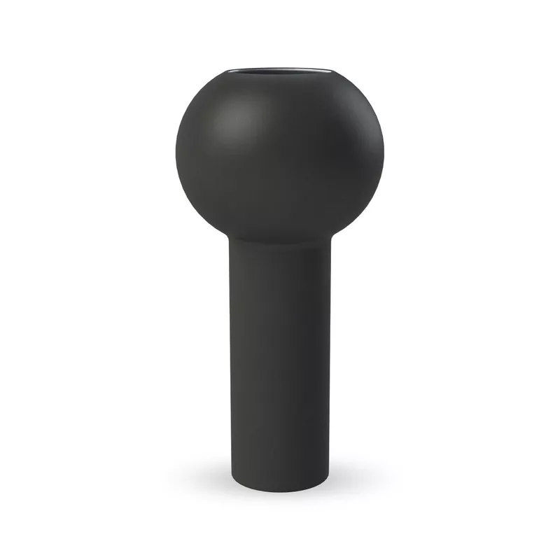pillar-vase-black-32cm Pillar Vase Black 32cm