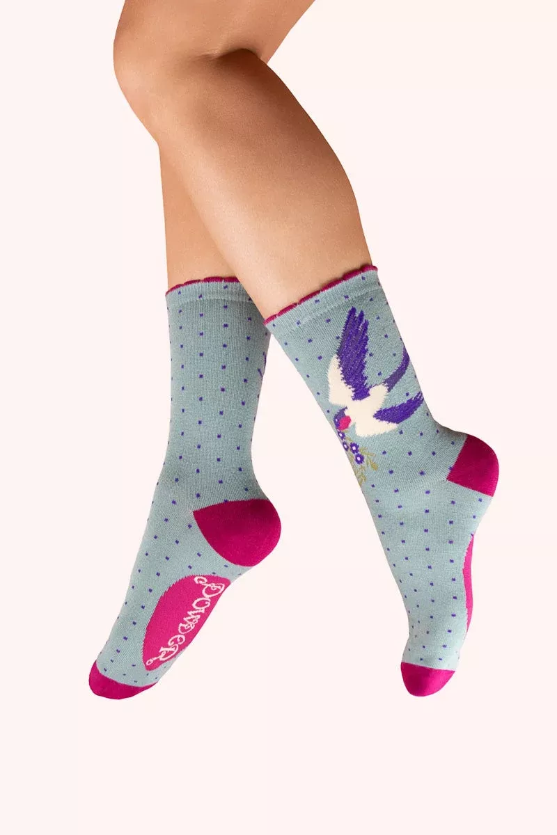 Powder Design Ankle Socks Swooping Swallow