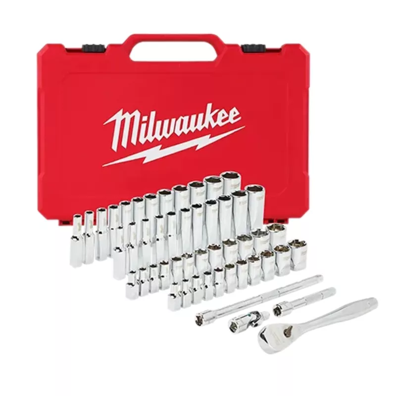 ratchet-socket-set-milwaukee-1-4-drive-50pc-ratchet-socket-set-sae-metric-48-22- Ratchet and Socket Set – Milwaukee 1/4″ Drive 50pc Ratchet & Socket Set – SAE & Metric, 48-22-9004