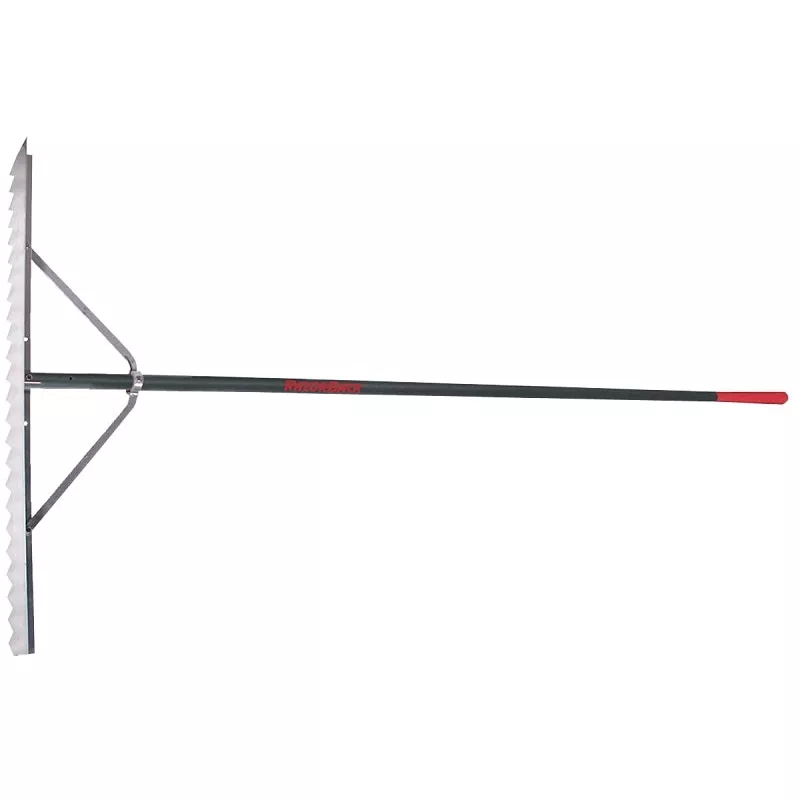 Razor-Back 63133 Asphalt Lute Rake, 82-1/4 in OAL, Aluminum Handle, Straight Handle