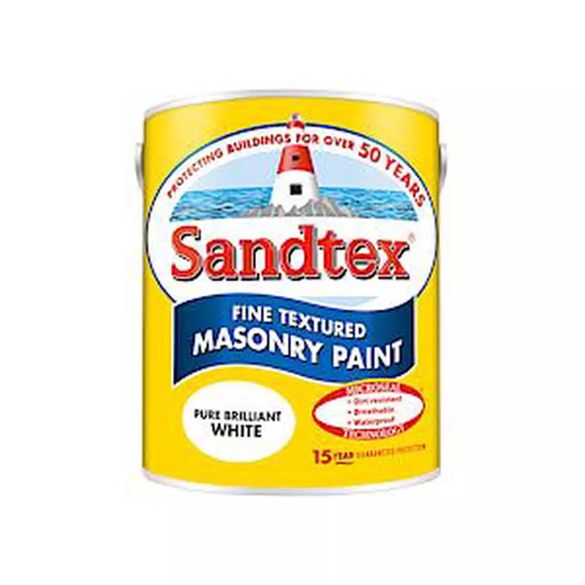 sandtex-microseal-fine-textd-pure-brilliant-white-masonry-paint-5-litre SANDTEX MICROSEAL FINE TEXTD PURE BRILLIANT WHITE MASONRY PAINT 5 LITRE