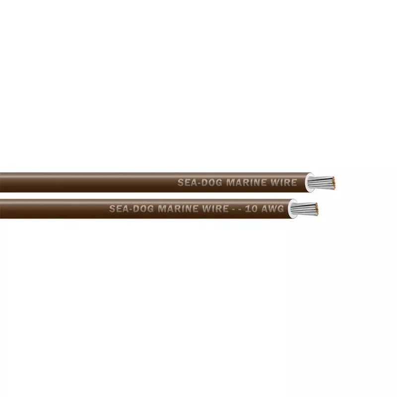 Sea-Dog 10 AWG Brown Primary Wire – 25′ [8010070]