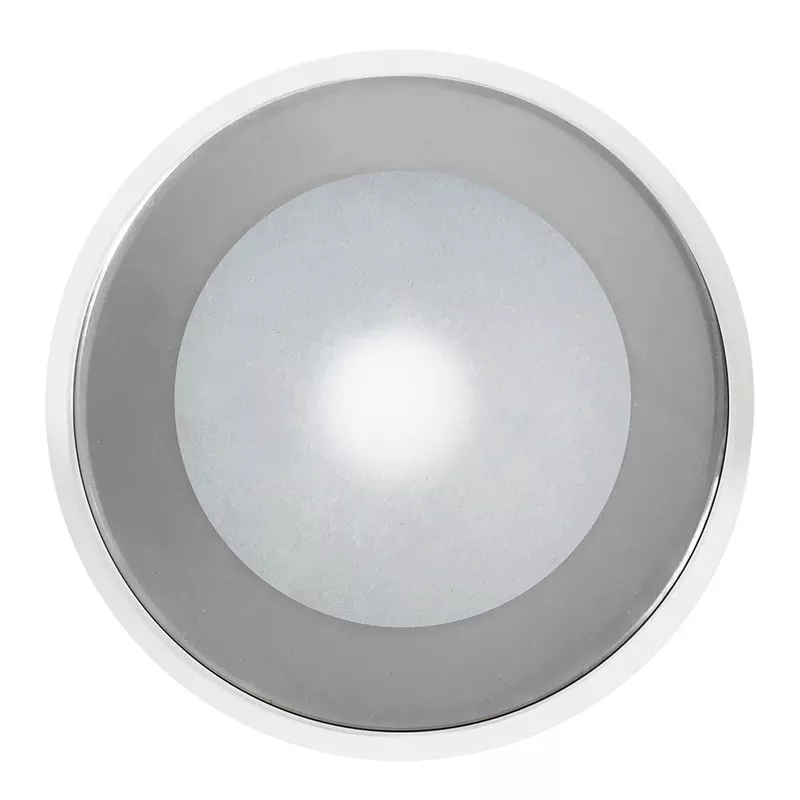 Shadow-Caster DLX Series Down Light – White Housing – RGB – Chrome Bezel[SCM-DLX-CC-CHR-WH]