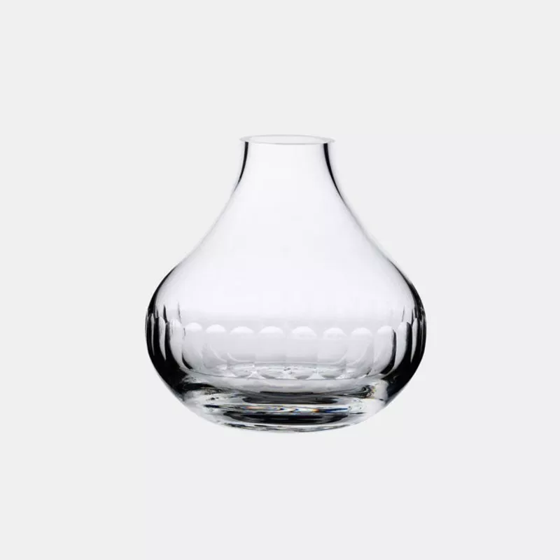Small Crystal Vase with Lens