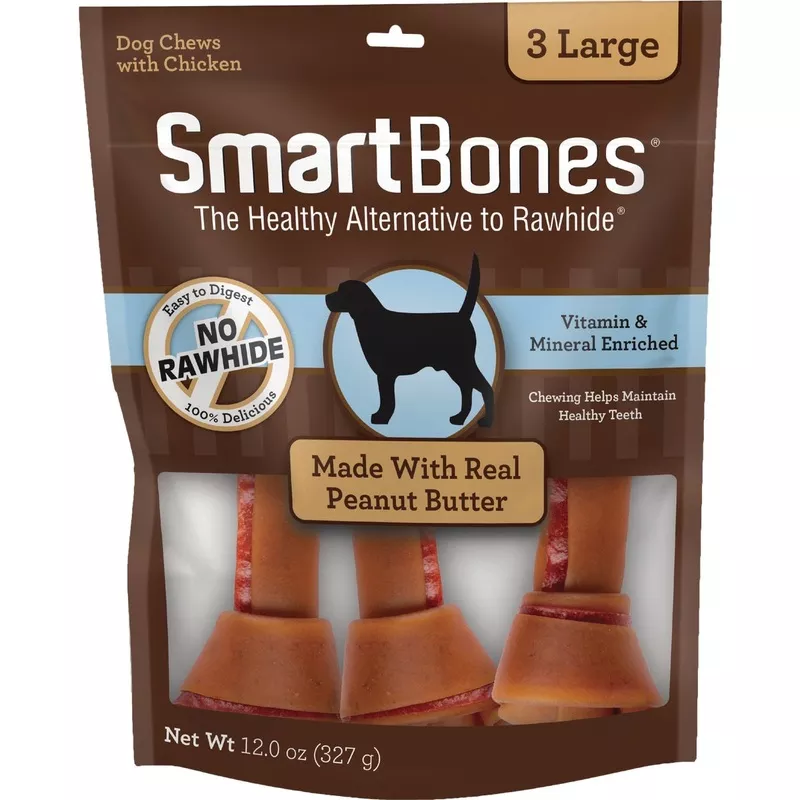 smartbone-large-peanut-butter-chew-bone-3-pack SmartBone Large Peanut Butter Chew Bone (3-Pack)