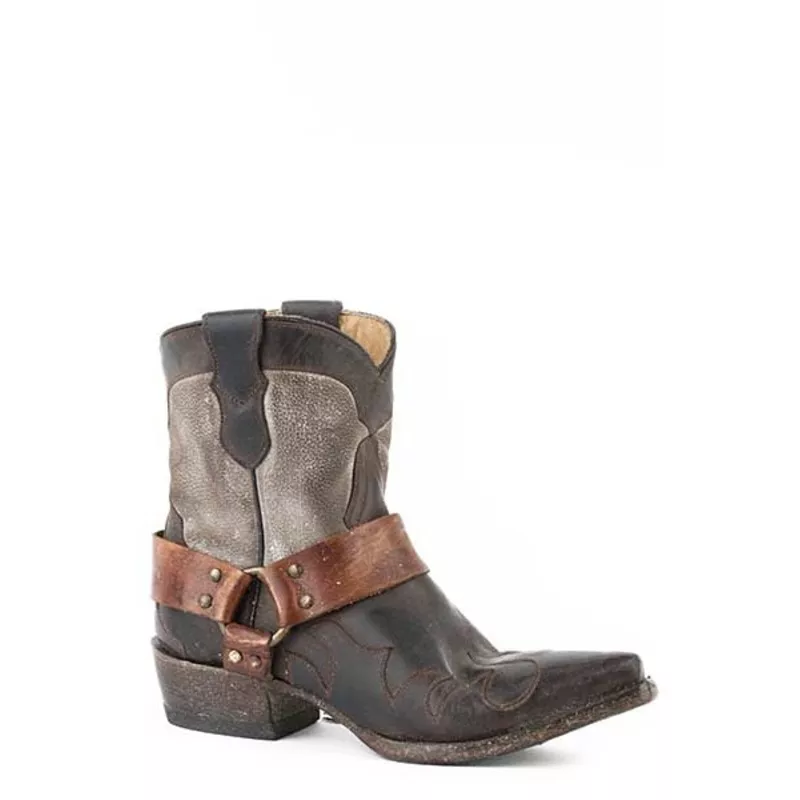 Stetson Ladies Jade Short Boots Brown/Gray